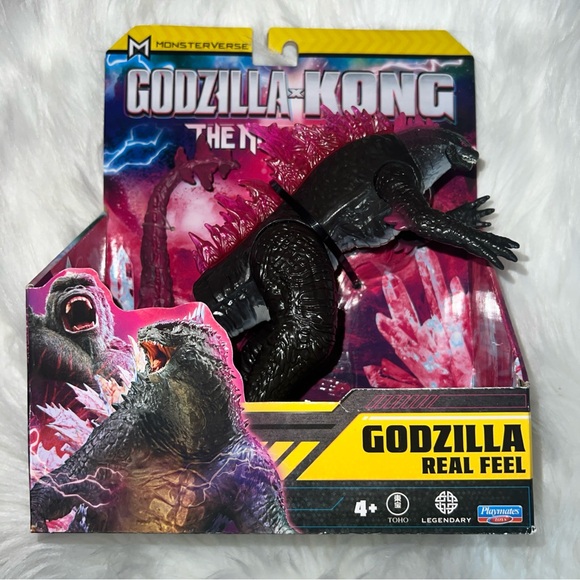 Godzilla Real Feel Toy - Black and Pink - Picture 1 of 5